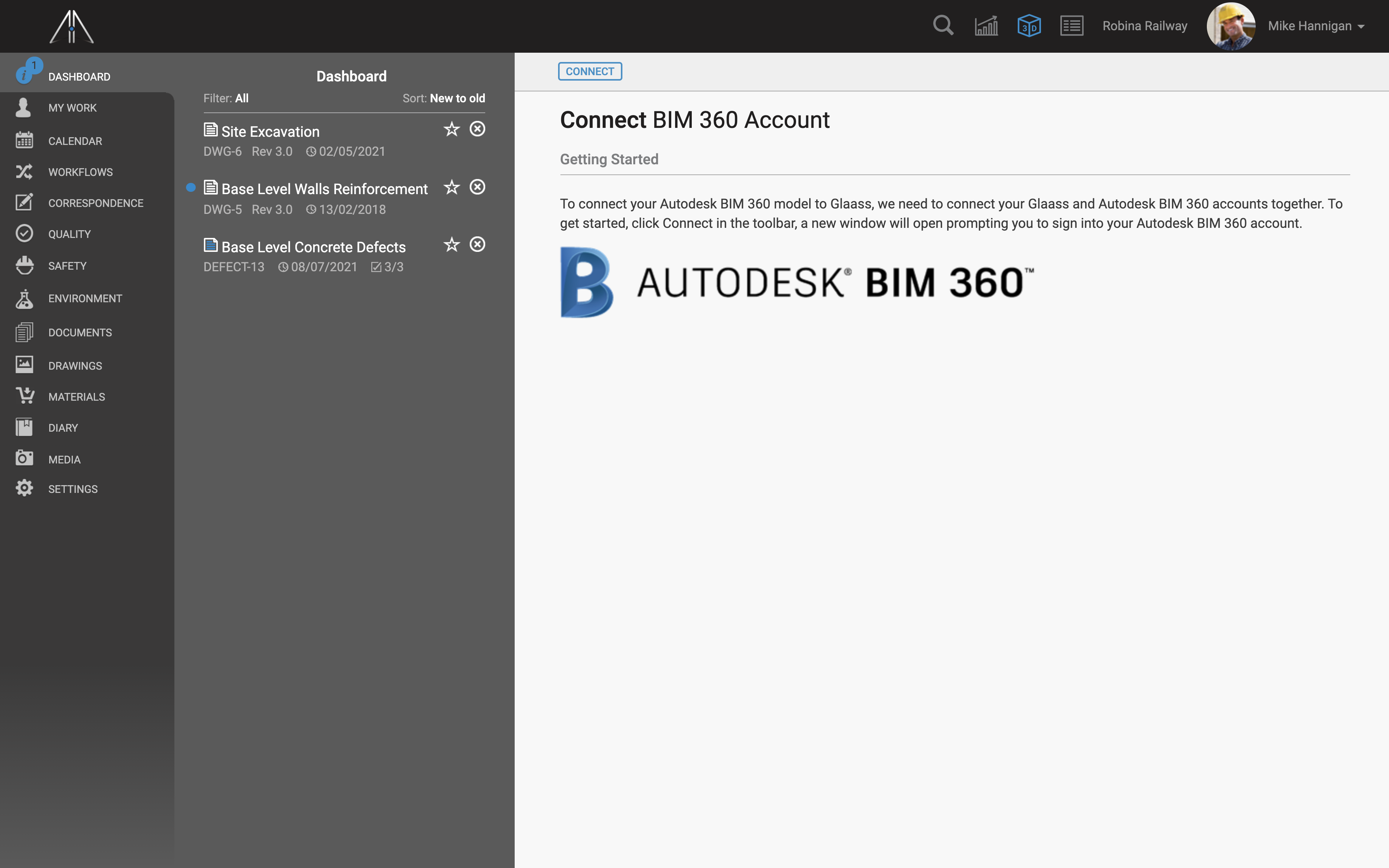 Start with connecting Autodesk and Glaass accounts