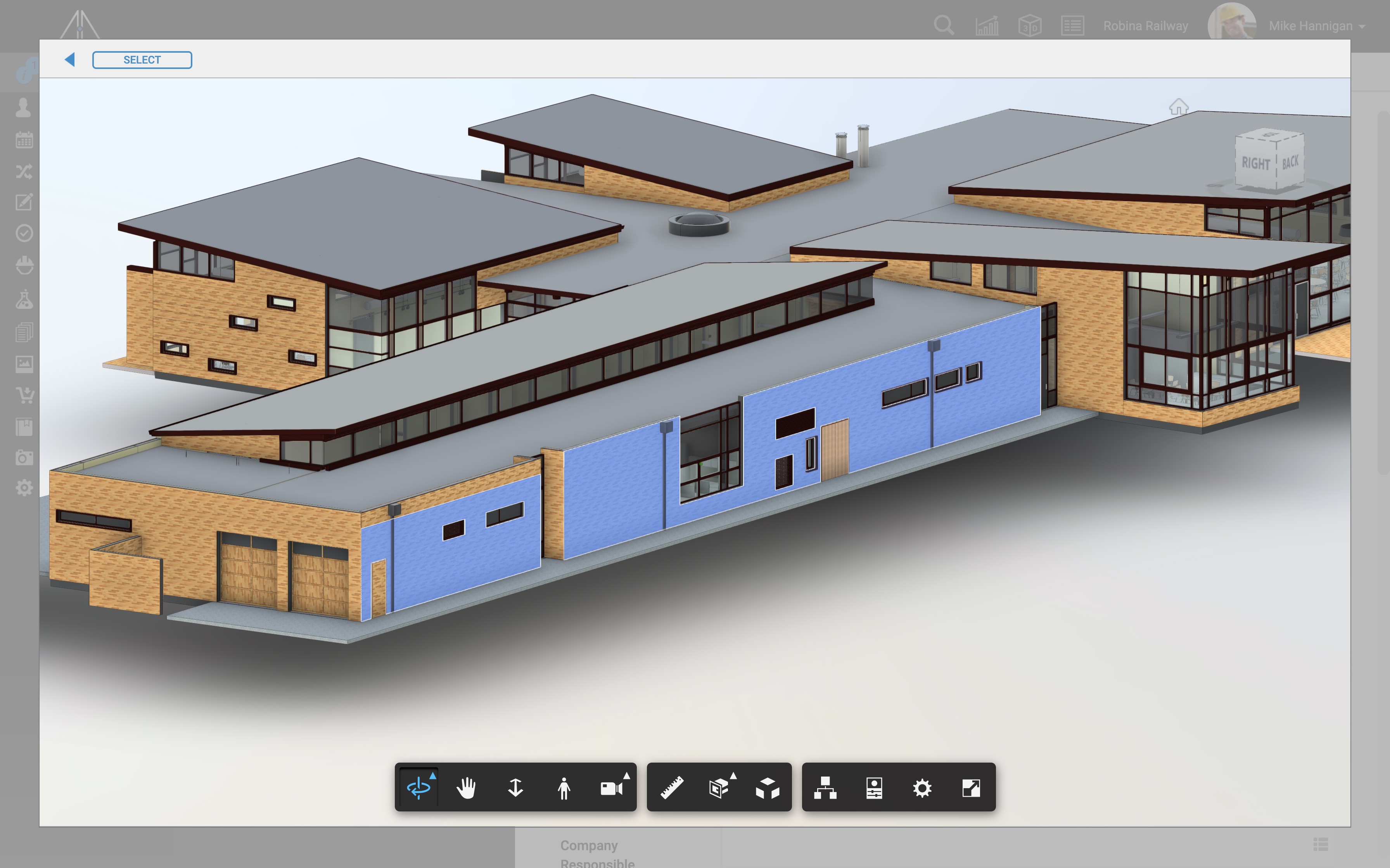 Elements on BIM models can be selected and pinned to Glaass Pro cases